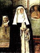 jenny nystrom nunnor i kyrkan oil on canvas